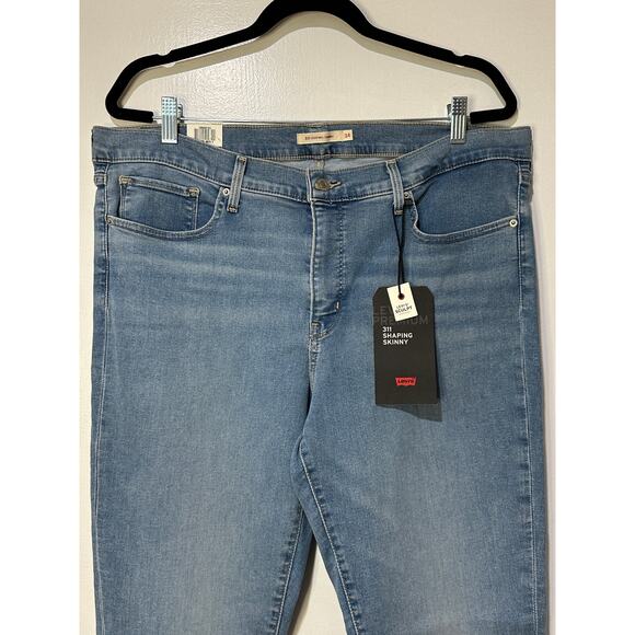 Levi's 311 Shaping Skinny Mid Rise Jeans Size 34 x 32 New w/ Tags Levi's Sculpt - Picture 5 of 13